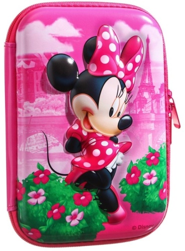 Пенал Disney Минни Маус, застежка молния, розовый