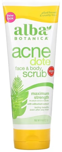 Alba BOTANICA скраб Acne Dote для тела 227 мл