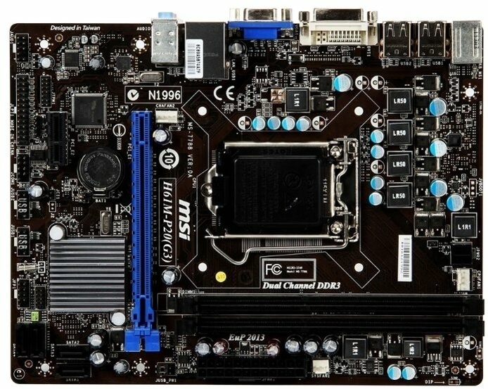 Материнская плата MSI H61M-P20 G3