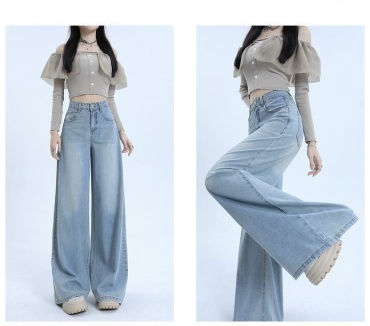 Джинсы палаццо Fashion голубой