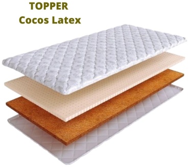 Топпер Comfort Topper Cocos Latex, 105x205x4 см