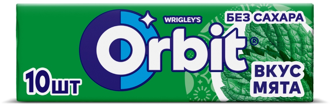 Жевательная резинка Orbit Мята без сахара 10 шт