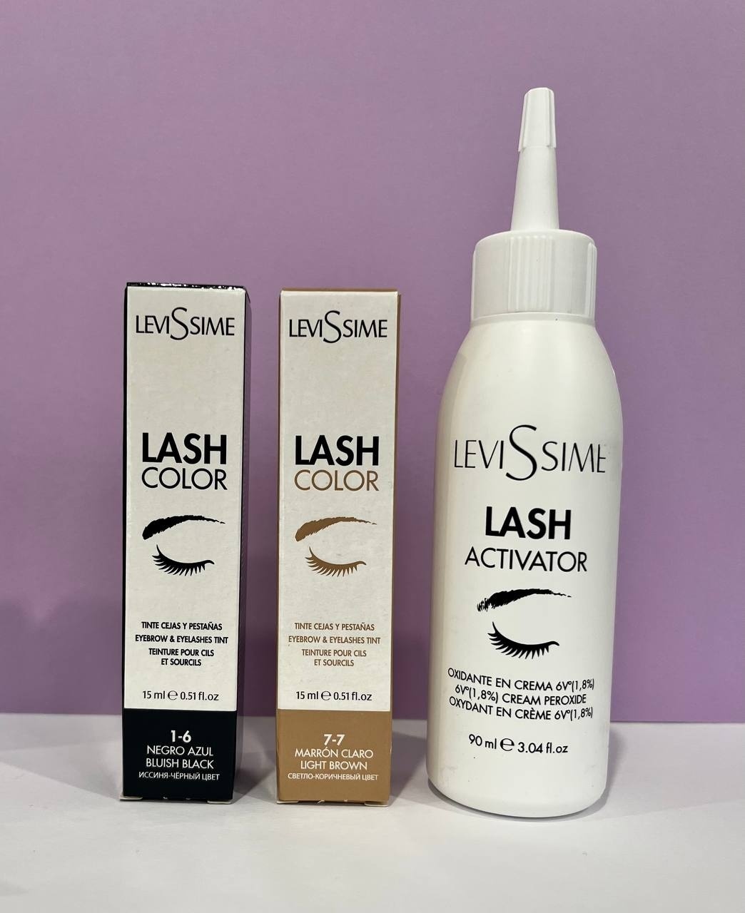 LEVISSIME Lash Color набор краска, оксид для краски 1-6;7-7 0.2 мл