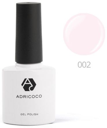 ADRICOCO гель-лак Gel №002 нежно-розовый глянцевое 8 мл