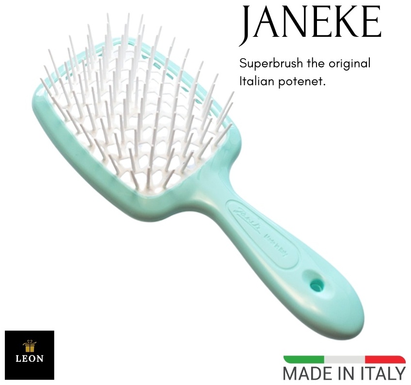 Janeke массажная расческа 4321234 голубой