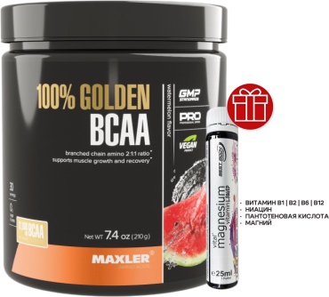 Maxler Golden BCAA+magnesium арбуз 210 г