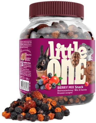 Little One Berry Mix Snack для кроликов, грызунов 200 г
