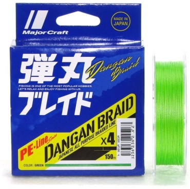 Леска Major Craft плетеная DB4-150/1.5GR 0.17 мм зеленый