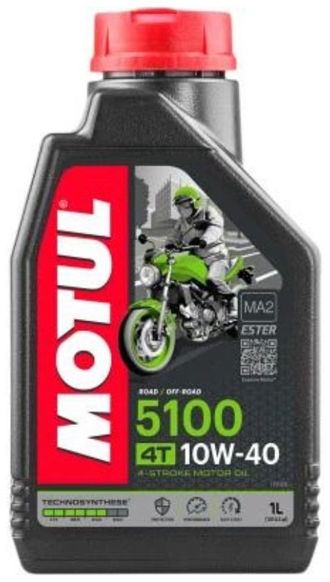 4T 10W40 Motul 5100 1L моторное масло для 4х тактных двигателей - артикул K0000090374