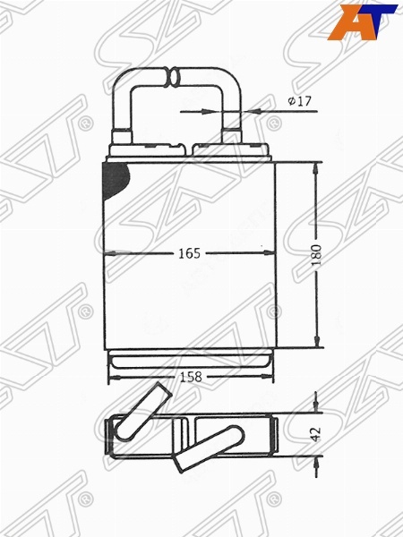 SAT радиатор печки STMZ813950