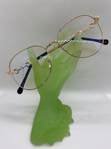 Elite Optical N.K.Karl для компьютера Готовые очки для зрения с футляром (7319546) и салфеткой (стильные очки) золотистый -6