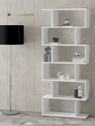 Стеллаж напольный Letto Mebel, 73x25x175.7 см, белый