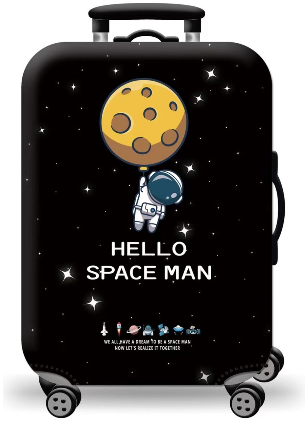 LUGGAGE COVER большой (до 100 л) черный