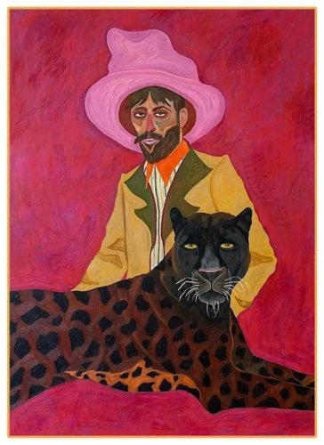 Картина розовая шляпа 30x40 см