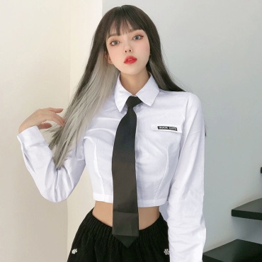 Школьная рубашка Kimiko Shop белый