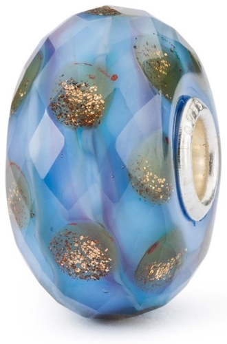 Шарм Trollbeads TGLBE-30093 вес 2.65 г серебро, муранское стекло