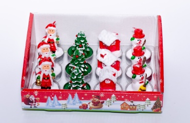 Декоративная свеча Merry Christmas Новый год 5 см, 12 шт