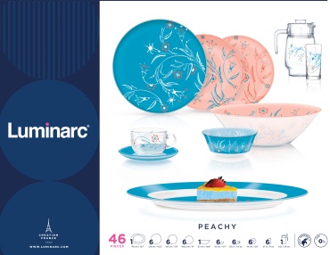 Сервиз на 6 персон Luminarc , предметов: 46, чайно-столовый, стекло