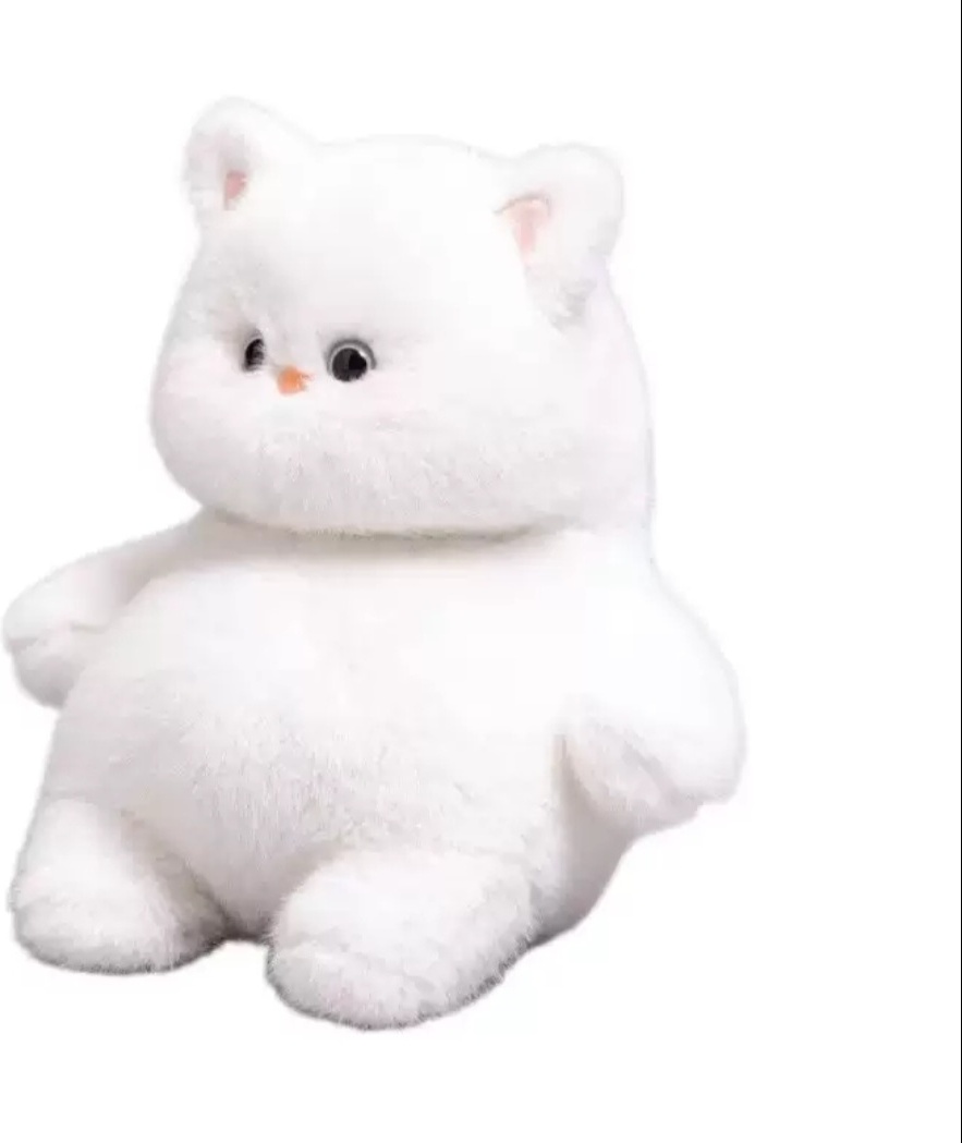Купить Мягкая игрушка Кот плюшевый, высота 35 см, белый в Алматы ...