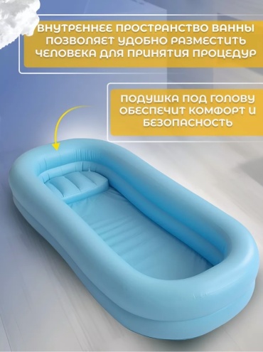 Ванна надувная для лежачих больных с устройством для душа Lekerovadi ER120