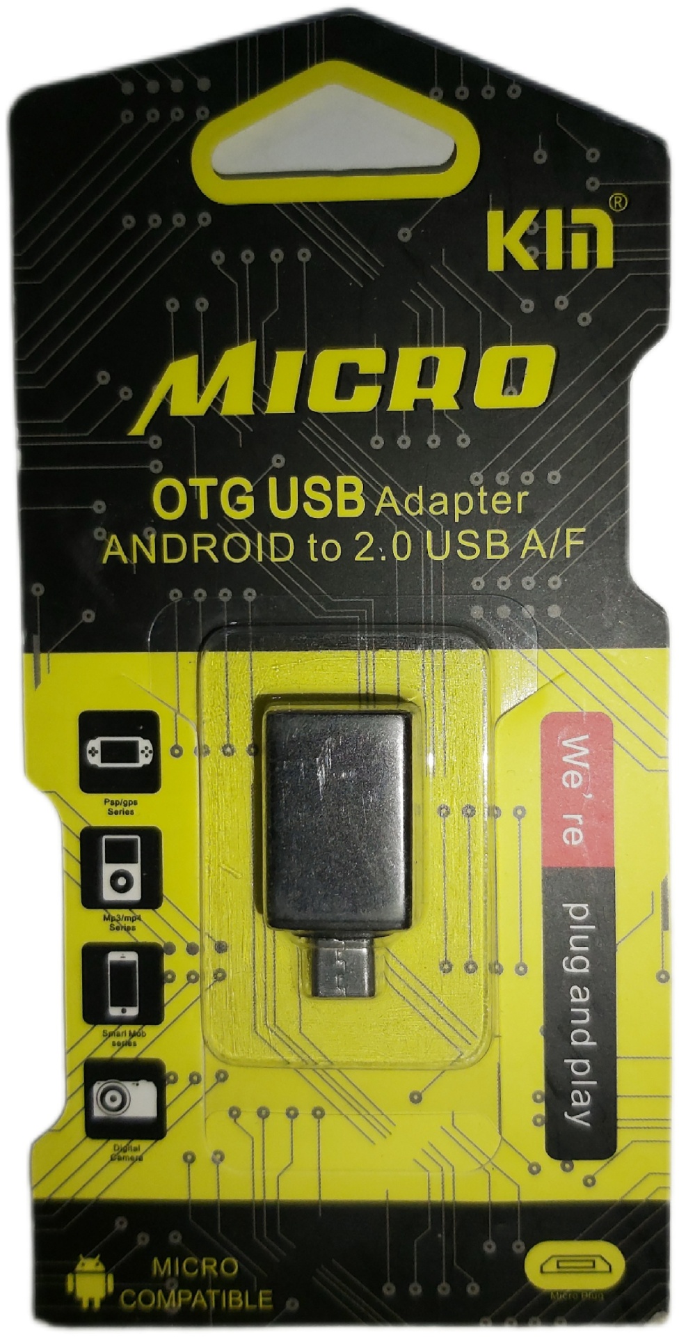 Купить Переходник USB 2.0 A - microUSB B в Алматы – Магазин на Kaspi.kz