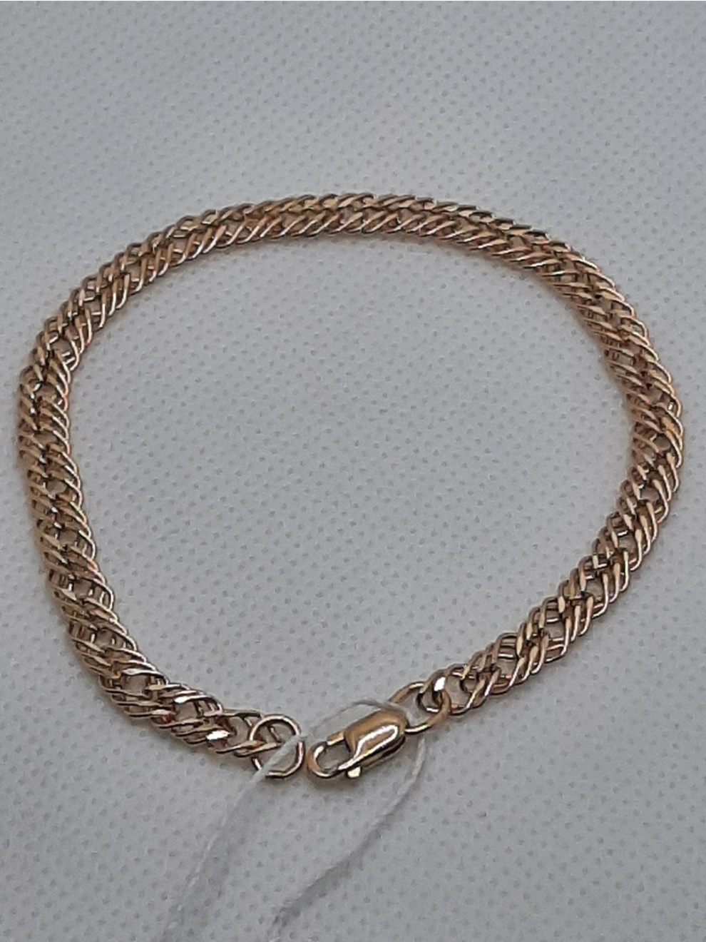 GOLD ZAMIRA Bant0133 длина 19 см, вес 3.1 г золото, плетение тройной ромб