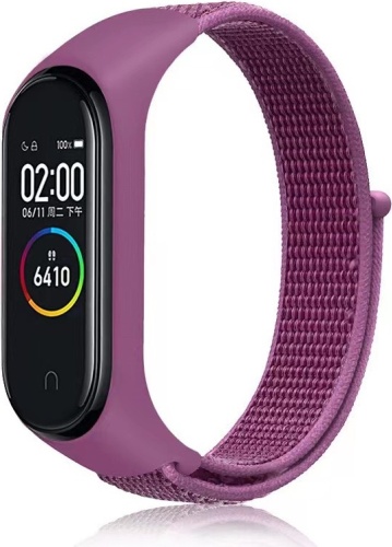 Ремешок MindStore для Xiaomi Mi Band 3, Mi Band 4, Mi Band 5, Mi Band 6, Mi Band 7 фиолетовый
