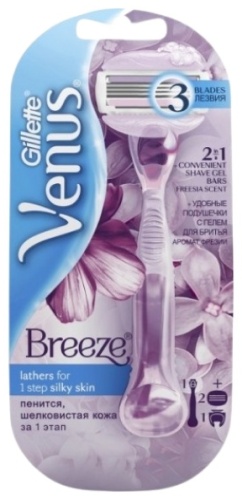 Gillette Venus Breeze бритвенный станок 1 шт + сменная кассета 1 шт