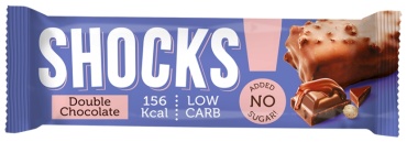 FitnesShock батончик Shocks Double chocolate 1 шт