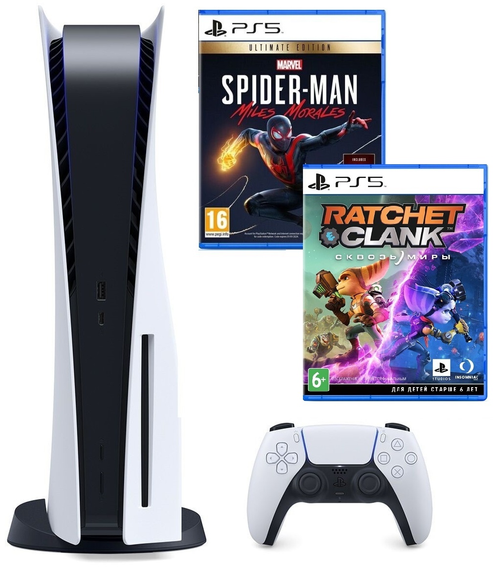 Купить Игровая приставка Sony PlayStation 5 + Spider-Man Ultimate ...