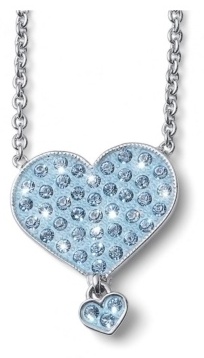 Подвеска Oliver Weber латунь, аквамарин, кристаллы Swarovski