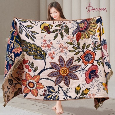 Полотенце-плед DANARA B-D-B 160x80 см, муслин, 1 шт,