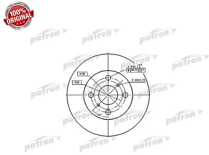 Диски PATRON передние PBD1423