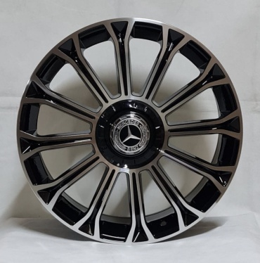 AMG 129 7.5x17/5x112 D66.5 ET35 4 диска черный, серебристый