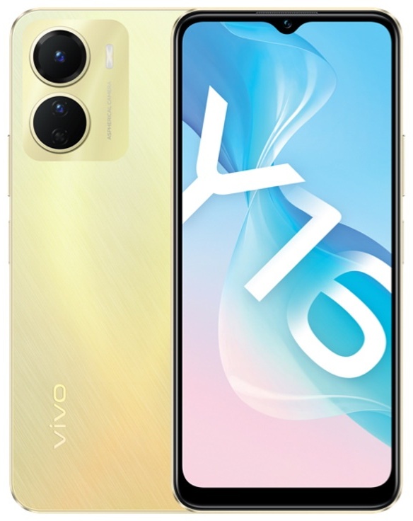 Смартфон VIVO Y16 3 ГБ/32 ГБ золотистый