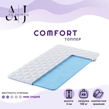 Топпер AQ JAINAQ Comfort, 120x180x4 см