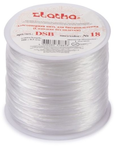 Спандекс без оплетки D 1 мм 100 м (±5 м) DSB-18
