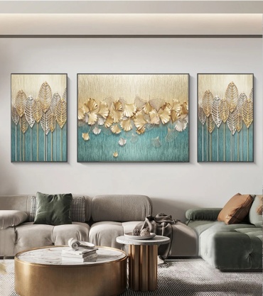ProArt.kz картина Золотые листья 250x91 см