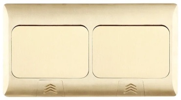 Shelbi напольный лючок STF-8M-GL 27x14.6x6.5 см, золотистый