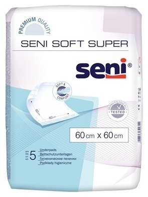 Seni пеленка медицинская Soft Super белый 60x60 см