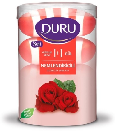Кусковое мыло туалетное DURU Роза 4x100 г