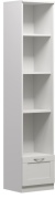Стеллаж напольный VMG 20207130 Сириус, 39x35x190 см, белый