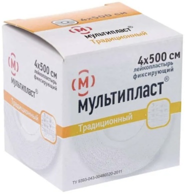 Пластырь Традиционный 4*500см 1 шт не стерильно