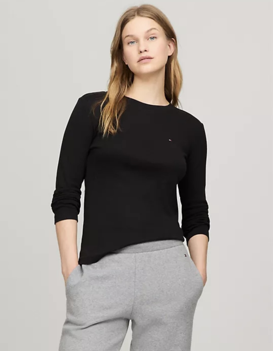 Лонгслив Tommy Hilfiger черный