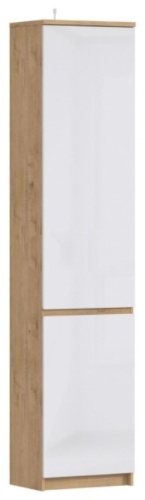 Шкаф-пенал Elite Comfort Юки, 50x220х35 см, белый, бежевый