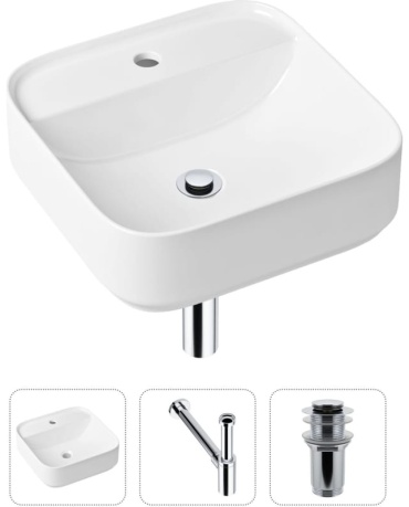 Раковина Lavinia Boho Bathroom Sink 21520275 накладная квадратная 42х42 см, санфарфор