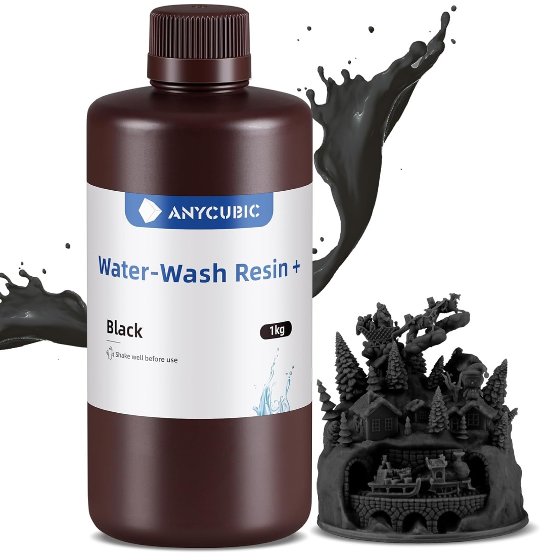 Anycubic Water-Wash Resin + Black 1 Kg (Водосмываемая смола)