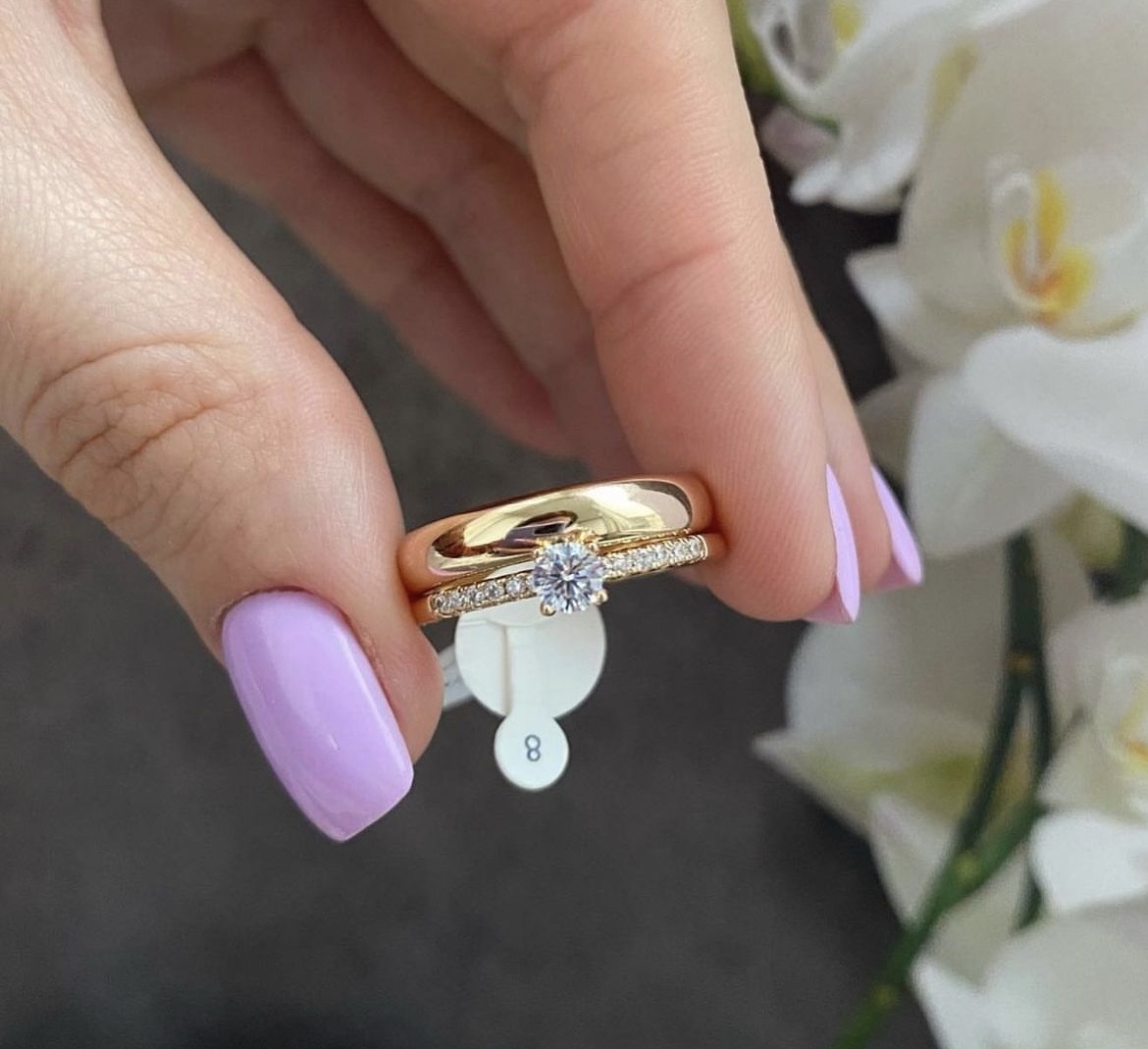 Кольцо обручальное KADA jewellery KADA размер 16 медицинский сплав, аквамарин