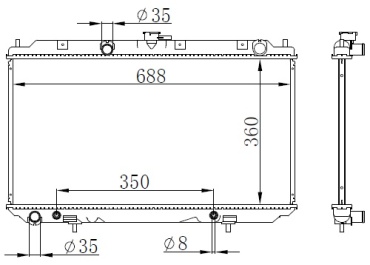 ATX радиатор основной ATX-67347A