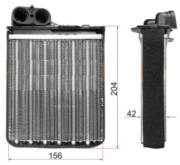 SAT радиатор печки ST-DC01-395-A0